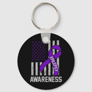 Epilepsy Awareness Epileptic Warrior Survivor 19 Key Ring