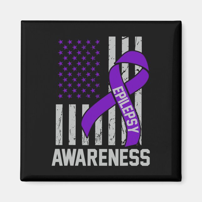 Epilepsy Awareness Epileptic Warrior Survivor 19  Magnet (Front)