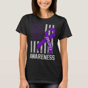 Epilepsy Awareness Epileptic Warrior Survivor 19  T-Shirt