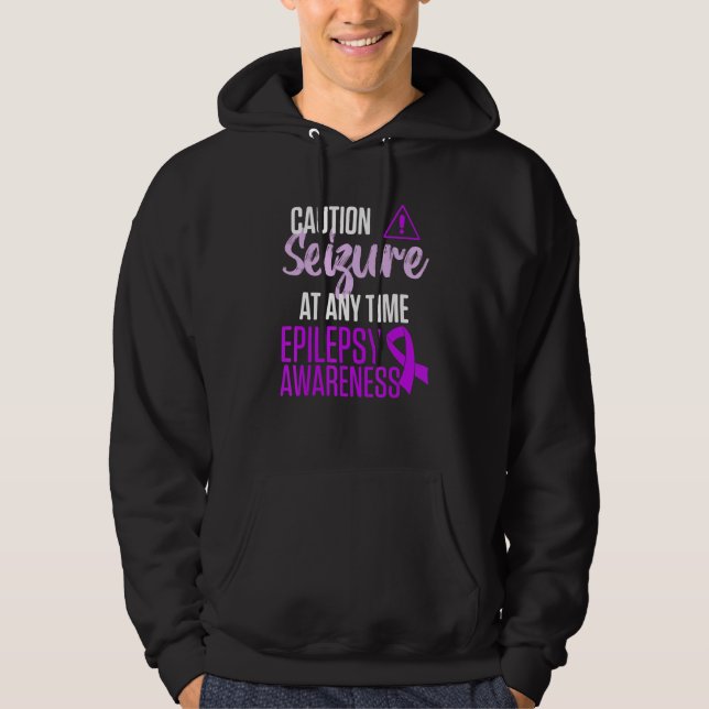 Epilepsy Awareness Epileptic Warrior Survivor  1 Hoodie (Front)