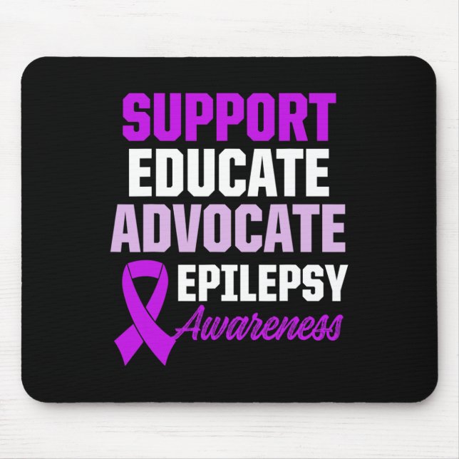 Epilepsy Awareness Epileptic Warrior Survivor 1  Mouse Mat (Front)