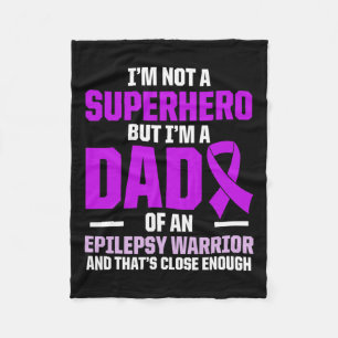 Epilepsy Awareness Epileptic Warrior Survivor 20  Fleece Blanket