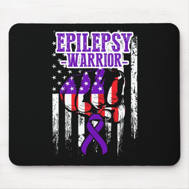 Epilepsy Awareness Epileptic Warrior Survivor 22  Mouse Mat (Front)