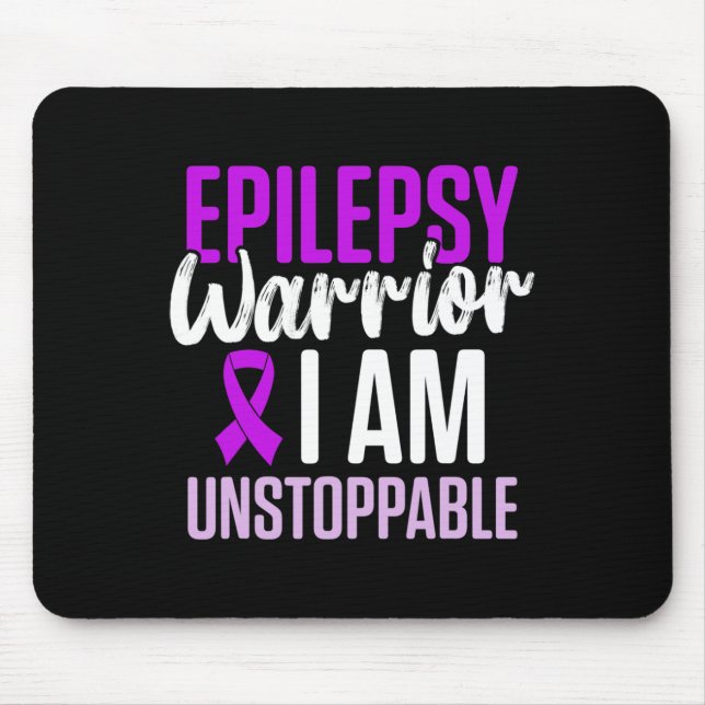 Epilepsy Awareness Epileptic Warrior Survivor 23  Mouse Mat (Front)