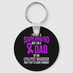 Epilepsy Awareness Epileptic Warrior Survivor 24 Key Ring