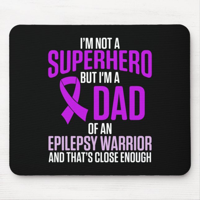 Epilepsy Awareness Epileptic Warrior Survivor 24  Mouse Mat (Front)