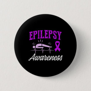 Epilepsy Awareness Epileptic Warrior Survivor 25 6 Cm Round Badge