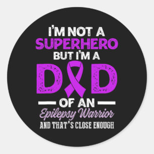 Epilepsy Awareness Epileptic Warrior Survivor 26 Classic Round Sticker