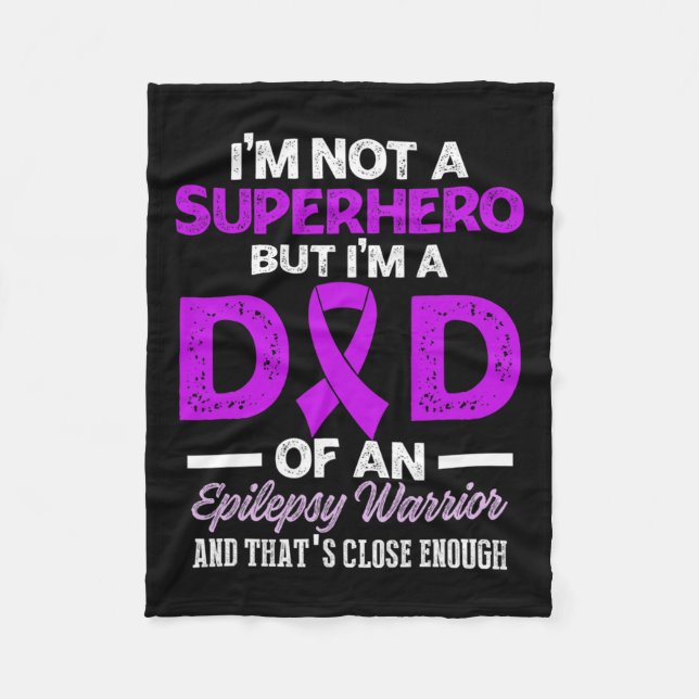 Epilepsy Awareness Epileptic Warrior Survivor 26  Fleece Blanket (Front)