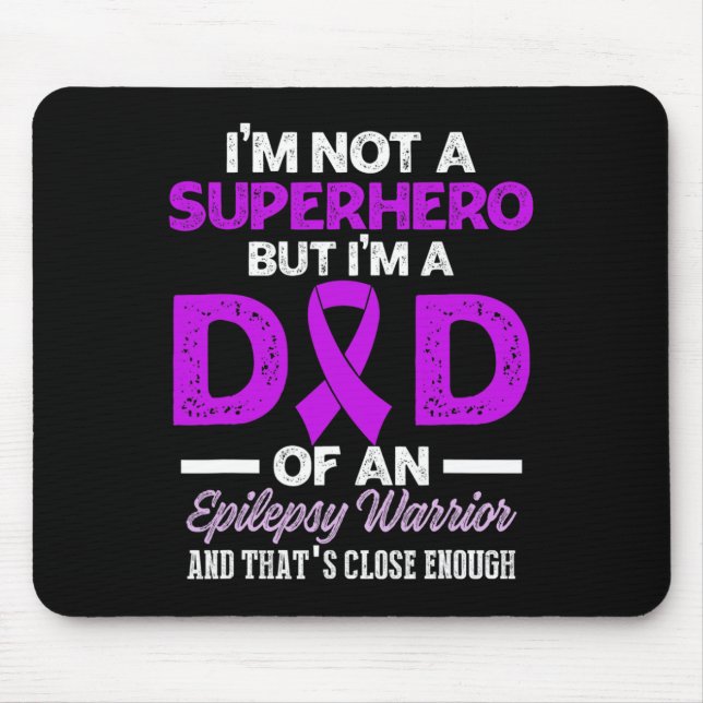 Epilepsy Awareness Epileptic Warrior Survivor 26  Mouse Mat (Front)