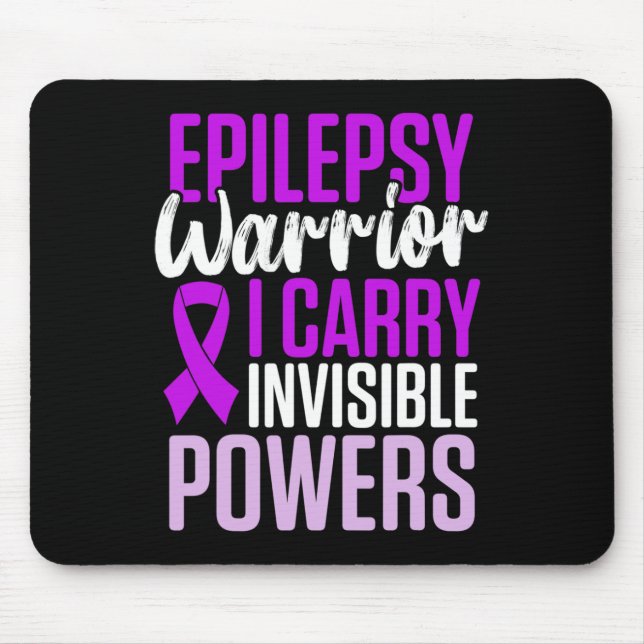 Epilepsy Awareness Epileptic Warrior Survivor 27  Mouse Mat (Front)
