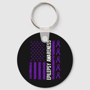 Epilepsy Awareness Epileptic Warrior Survivor 29 Key Ring