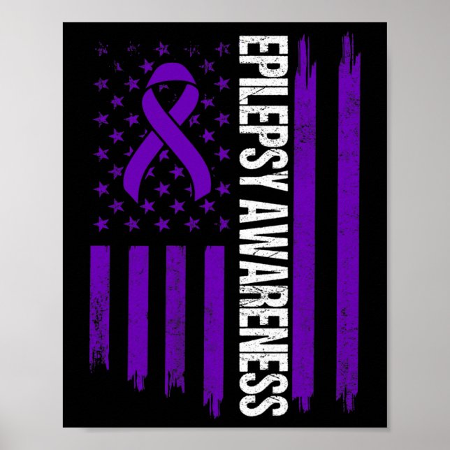 Epilepsy Awareness Epileptic Warrior Survivor 3 Poster (Front)