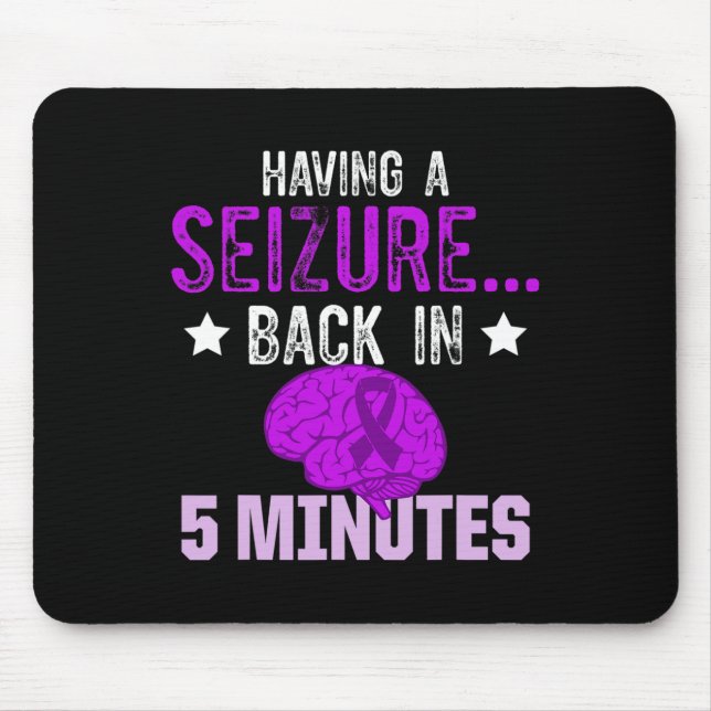 Epilepsy Awareness Epileptic Warrior Survivor 4  Mouse Mat (Front)
