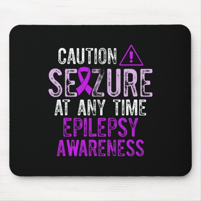 Epilepsy Awareness Epileptic Warrior Survivor 5  Mouse Mat (Front)