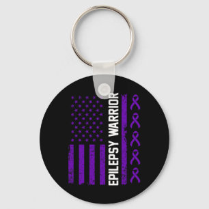 Epilepsy Awareness Epileptic Warrior Survivor 7 Key Ring