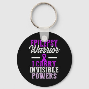 Epilepsy Awareness Epileptic Warrior Survivor 8 Key Ring