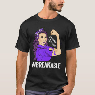 Epilepsy Awareness Epileptic Warrior Unbreakable S T-Shirt