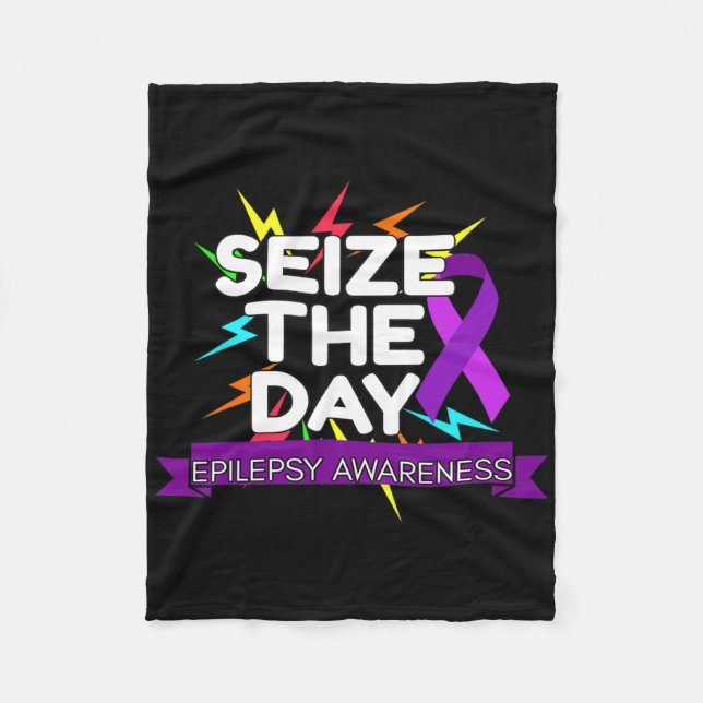 Epilepsy Awareness  Fleece Blanket (Front)