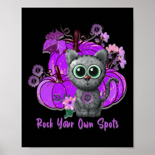 Epilepsy Awareness For November Cute Cat  Poster (Front)