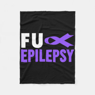 Epilepsy Awareness - Fu Epilepsy Awareness Epileps Fleece Blanket