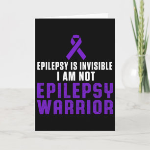 Epilepsy Awareness Fun Healthcare Epileptic Warrio Card