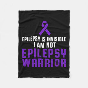 Epilepsy Awareness Fun Healthcare Epileptic Warrio Fleece Blanket