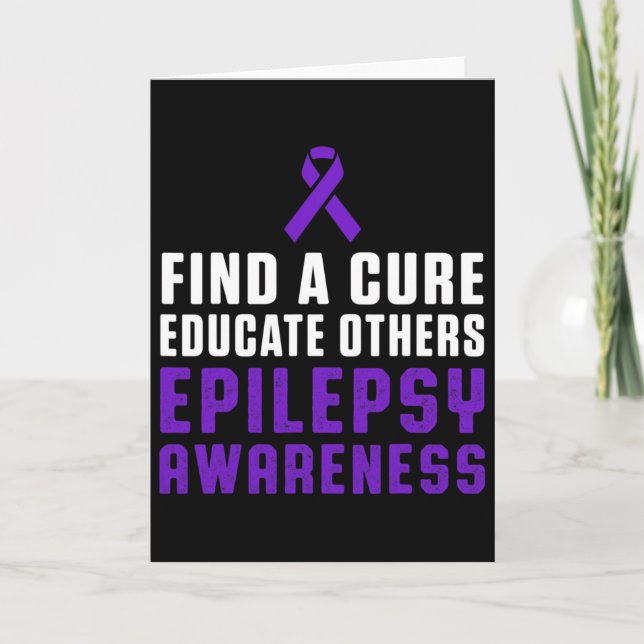 Epilepsy Awareness Fun Healthy Epileptic Warrior S Card (Front)