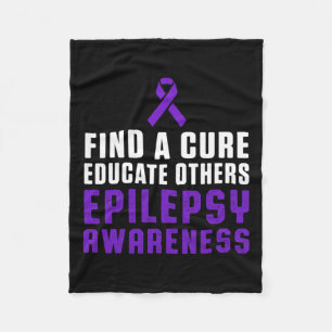 Epilepsy Awareness Fun Healthy Epileptic Warrior S Fleece Blanket