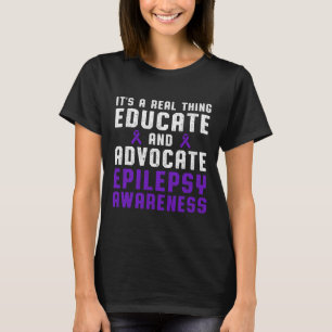 Epilepsy Awareness Fun Loving Epileptic Warrior Su T-Shirt