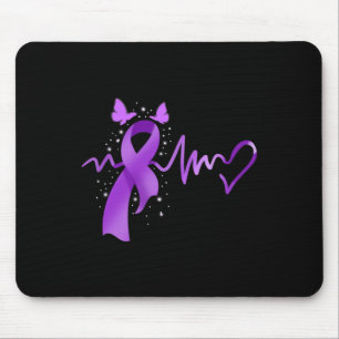Epilepsy Awareness Heartbeat Mouse Mat