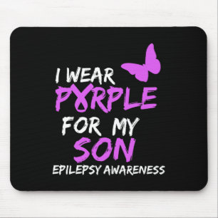 Epilepsy Awareness I Wear Purple For My Son Butter Mouse Mat