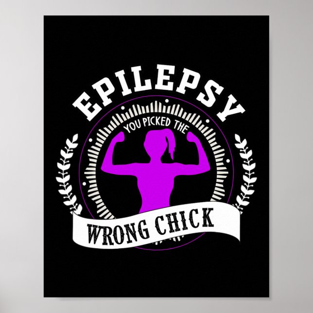 Epilepsy Awareness Is Must For Fighter And Epileps Poster (Front)