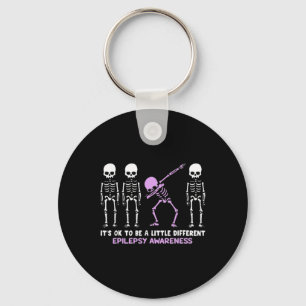 Epilepsy Awareness It's Ok To Be A Little Differen Key Ring