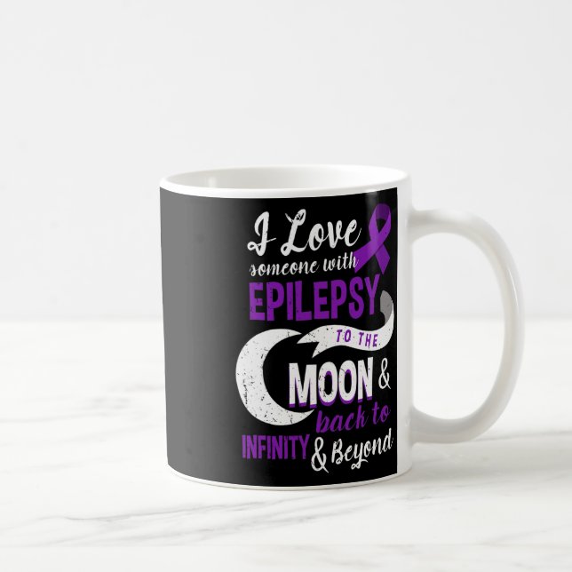 Epilepsy Awareness - Love Son Mum Dad Daughter Tee Coffee Mug (Right)
