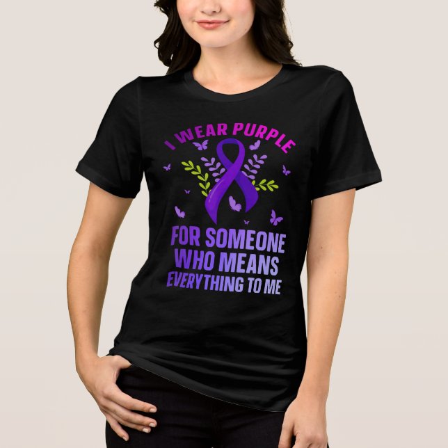Epilepsy Awareness Loved One Support Tri-Blend Shirt (Front)