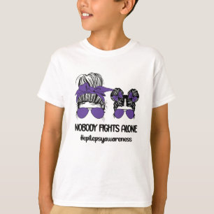 Epilepsy Awareness Month Epilepsy Warrior Family T-Shirt