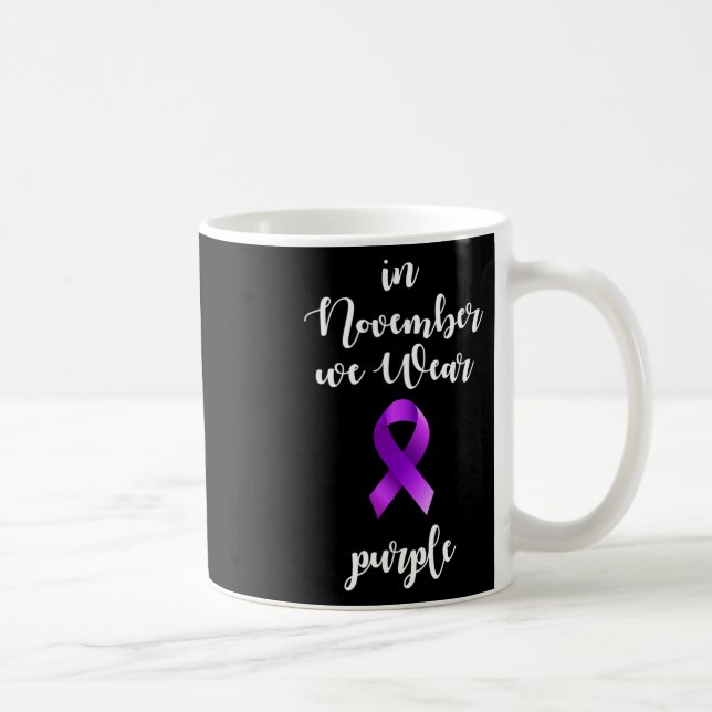 Epilepsy Awareness Month In November We Wear Purpl Coffee Mug (Right)