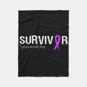 Epilepsy Awareness Month In November We Wear Purpl Fleece Blanket