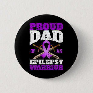 Epilepsy Awareness Month Proud Dad Of An Epilepsy 6 Cm Round Badge