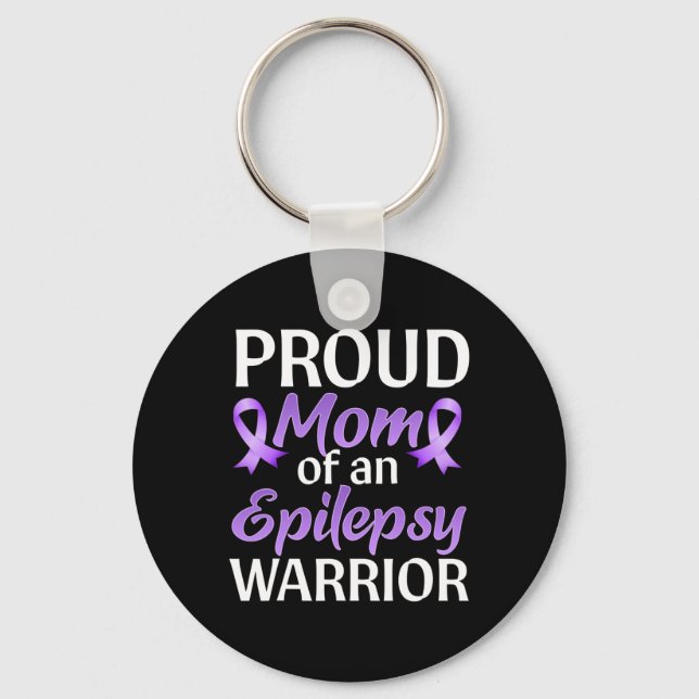 Epilepsy Awareness Month Proud Mum Of An Epilepsy  Key Ring (Front)