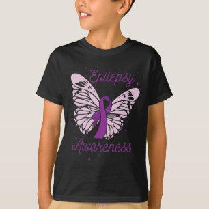 Epilepsy Awareness Month Purple Ribbon Advocate Ep T-Shirt