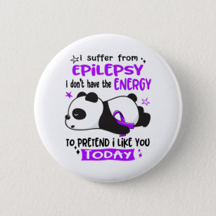 Epilepsy Awareness Month Ribbon Gifts 6 Cm Round Badge
