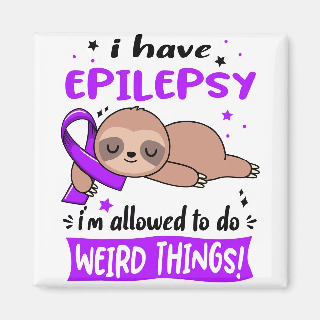 Epilepsy Awareness Month Ribbon Gifts Magnet (Front)