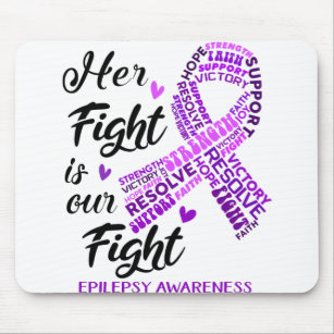Epilepsy Awareness Month Ribbon Gifts Mouse Mat
