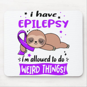 Epilepsy Awareness Month Ribbon Gifts Mouse Mat