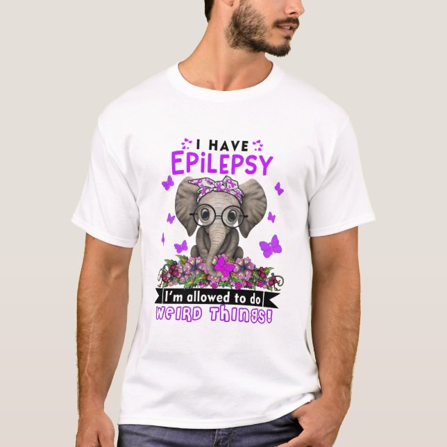 Epilepsy Awareness Month Ribbon Gifts T-Shirt (Front)