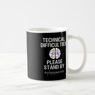 Epilepsy Awareness Month We Wear Purple Ribbon Sup Coffee Mug