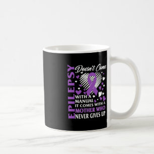 Epilepsy Awareness Mother Purple Ribbon Seizure Di Coffee Mug