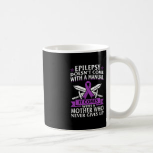 Epilepsy Awareness Mother Purple Ribbon Seizure Di Coffee Mug